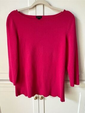 Talbots Fuchsia Pink Knit Sweater Medium